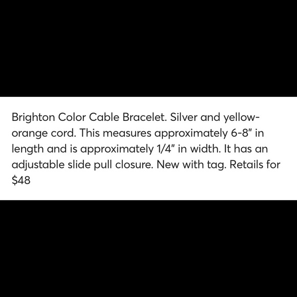 SOLD SOLD ❣️BRIGHTON Color Cable Bracelet‼️ - Picture 4 of 4